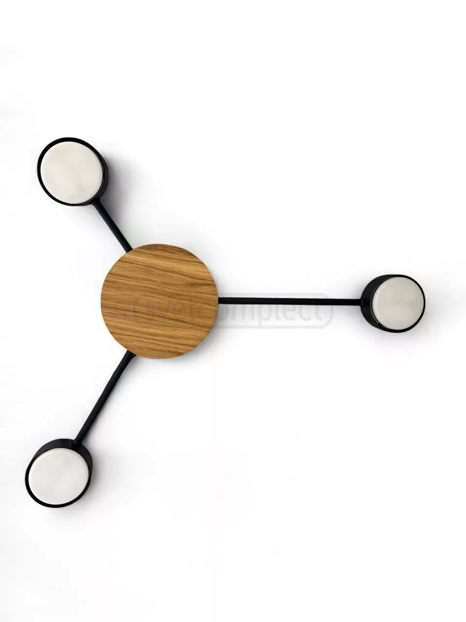 Люстра стельова SVITANOK 3хGX53 чорний LIGHT SET