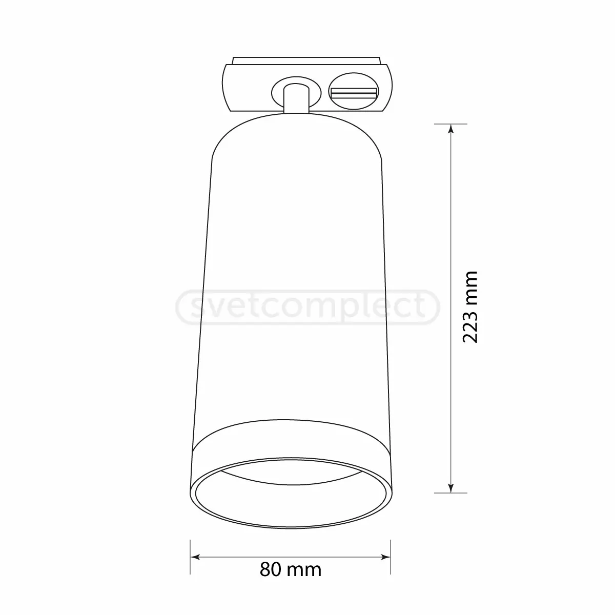 Світильник трековий LED DL 80223 12W 4000K BK LIGHT SET