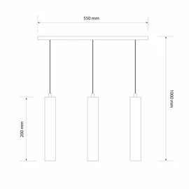 Підвіс SIVASH 2054 MR16 3хGU5.3 білий LIGHT SET