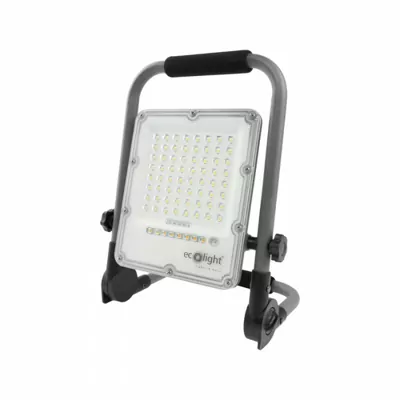 Ліхтар LED EC20495 ECOLIGHT 30W 5000К 900Лм, 3000MAh, алюміній, сір.