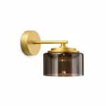 Бра DUSHA MS241-B 1 x GX53. max.12W. 100х190х140mm, метал/скло, золото/димчатий, LIGHT SET