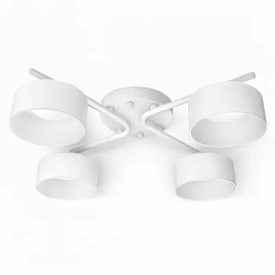 Люстра DUSHA MS228 - 4 x GX53. max.12W. 540х140mm, метал/скло, білий/молочний, LIGHT SET