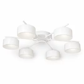 Люстра DUSHA MS228 - 6 x GX53. max.12W. 640х140mm, метал/скло, білий/молочний, LIGHT SET