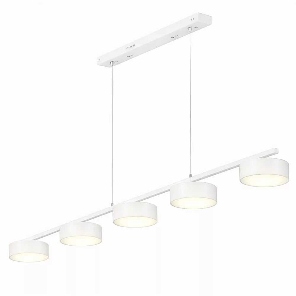 Люстра DUSHA MS241-ZD5 x GX53. max.12W. 1385х130х1250mm, метал/скло, білий/молочний, LIGHT SET