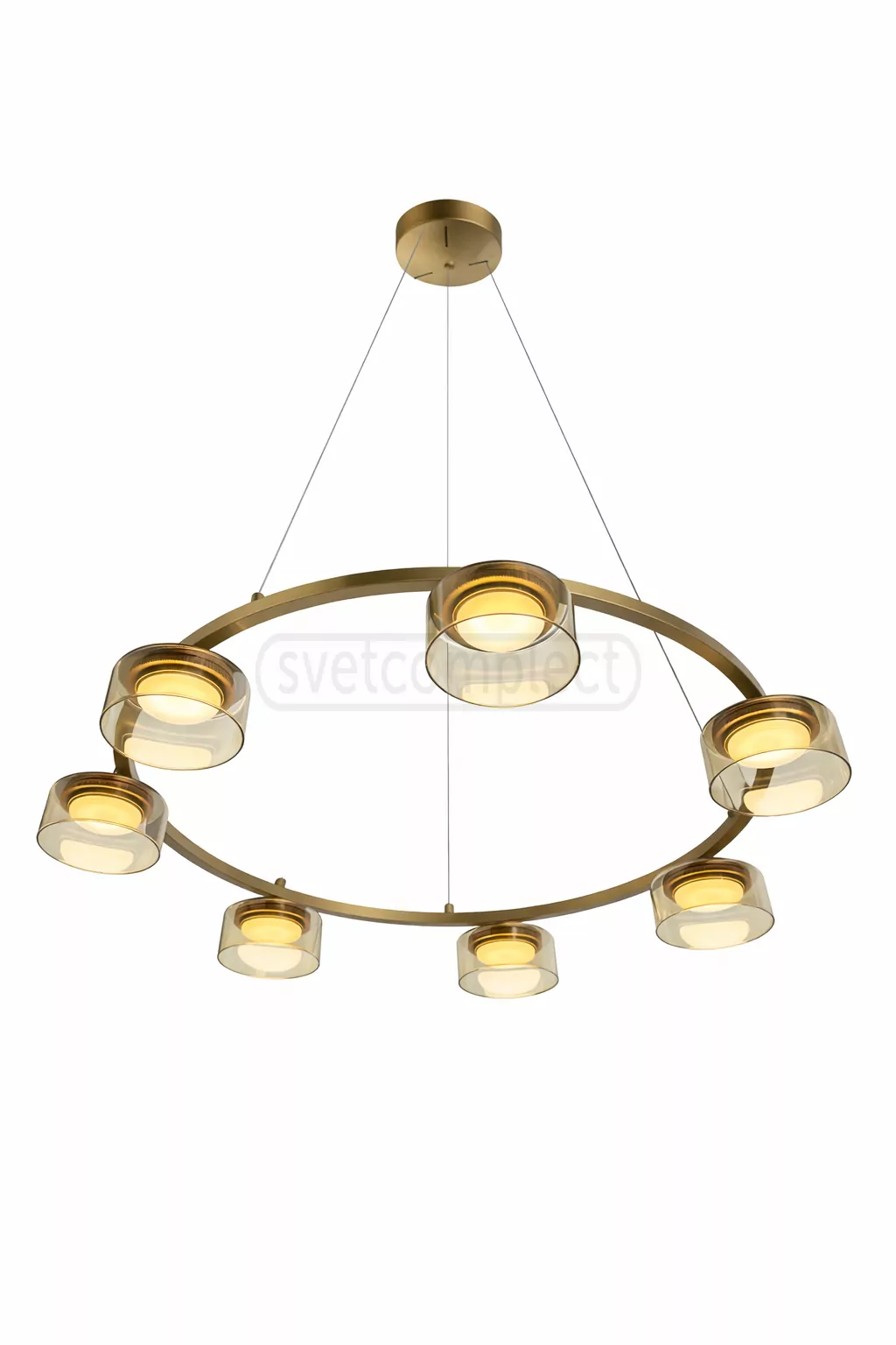 Люстра DUSHA MS241-Y7 x GX53. max.12W. 810х1190mm, метал/скло, золото/бурштин, LIGHT SET