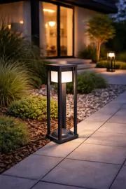 Світильник вуличний стовпчик PETROS К 151540 1xGX53,150х150х400mm,алюміній,сірий LIGHT SET