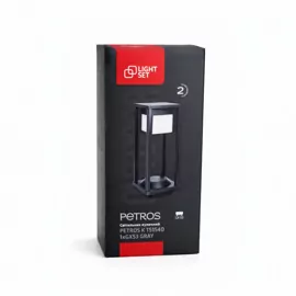 Світильник вуличний стовпчик PETROS К 151560 1xGX53,150х150х600mm,алюміній,сірий LIGHT SET