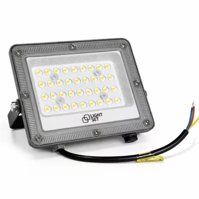Прожектор світлодіодний LED SHPAK D-30W 6500K, IP65, 123x148x23,8мм,сірий,алюміній LIGHT SET