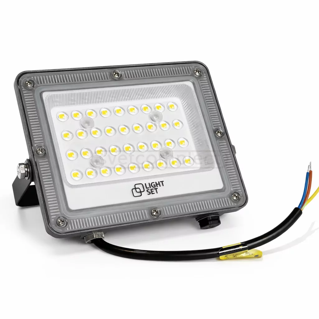 Прожектор світлодіодний LED SHPAK D-30W 6500K, IP65, 123x148x23,8мм,сірий,алюміній LIGHT SET