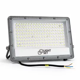 Прожектор світлодіодний LED SHPAK D-100W 6500K, IP65, 241x185x25мм,сірий,алюміній LIGHT SET