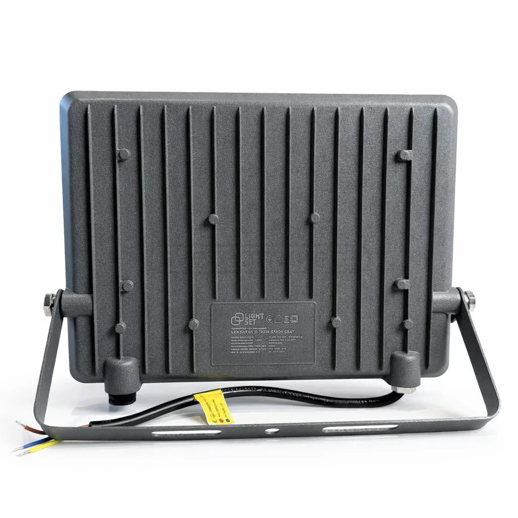 Прожектор світлодіодний LED SHPAK D-100W 6500K, IP65, 241x185x25мм,сірий,алюміній LIGHT SET