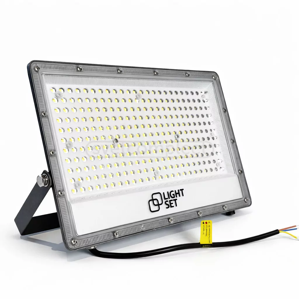 Прожектор світлодіодний LED SHPAK D-150W 6500K, IP65, 300x224x25мм,сірий,алюміній LIGHT SET