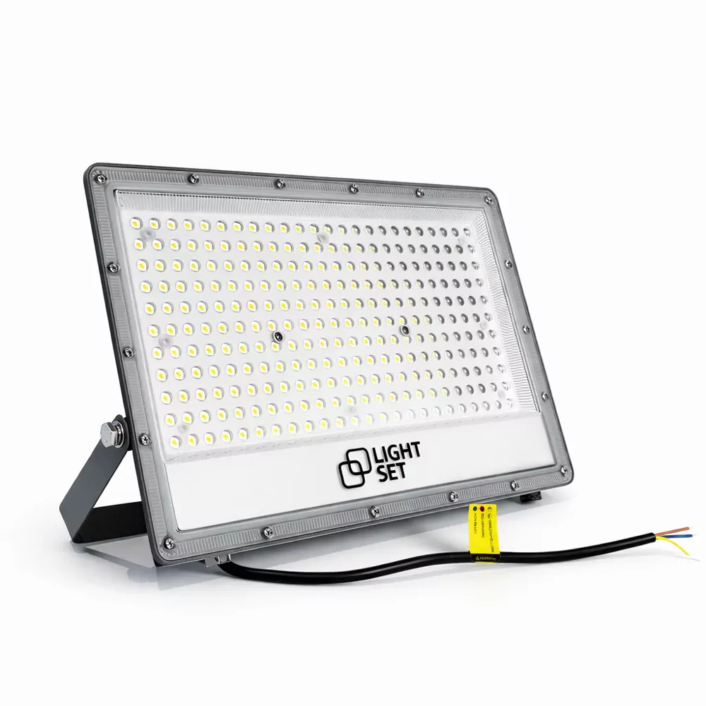 Прожектор світлодіодний LED SHPAK D-200W 6500K, IP65, 350x225x25мм,сірий,алюміній LIGHT SET