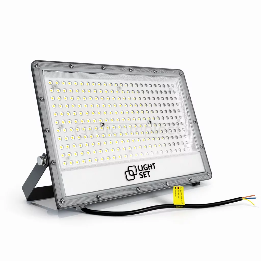 Прожектор світлодіодний LED SHPAK D-200W 6500K, IP65, 350x225x25мм,сірий,алюміній LIGHT SET