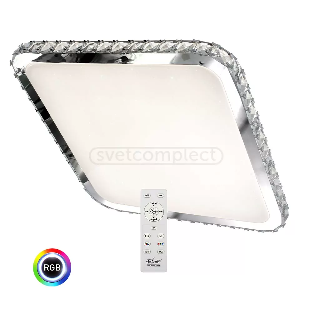 Світильник діодний накладний Ardiente CRY-S 60 RGB TX IR RC