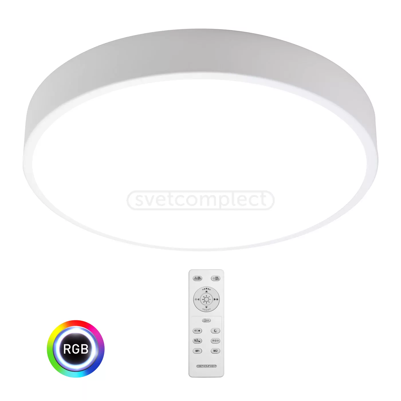 Светильник светодиодный PL 4060 OP 32W RGB WH с пультом ДУ