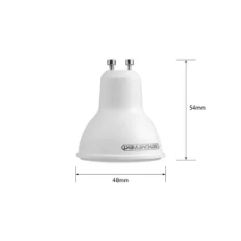 Лампа світлодіодна GU10 6W 3000К 3шт/уп