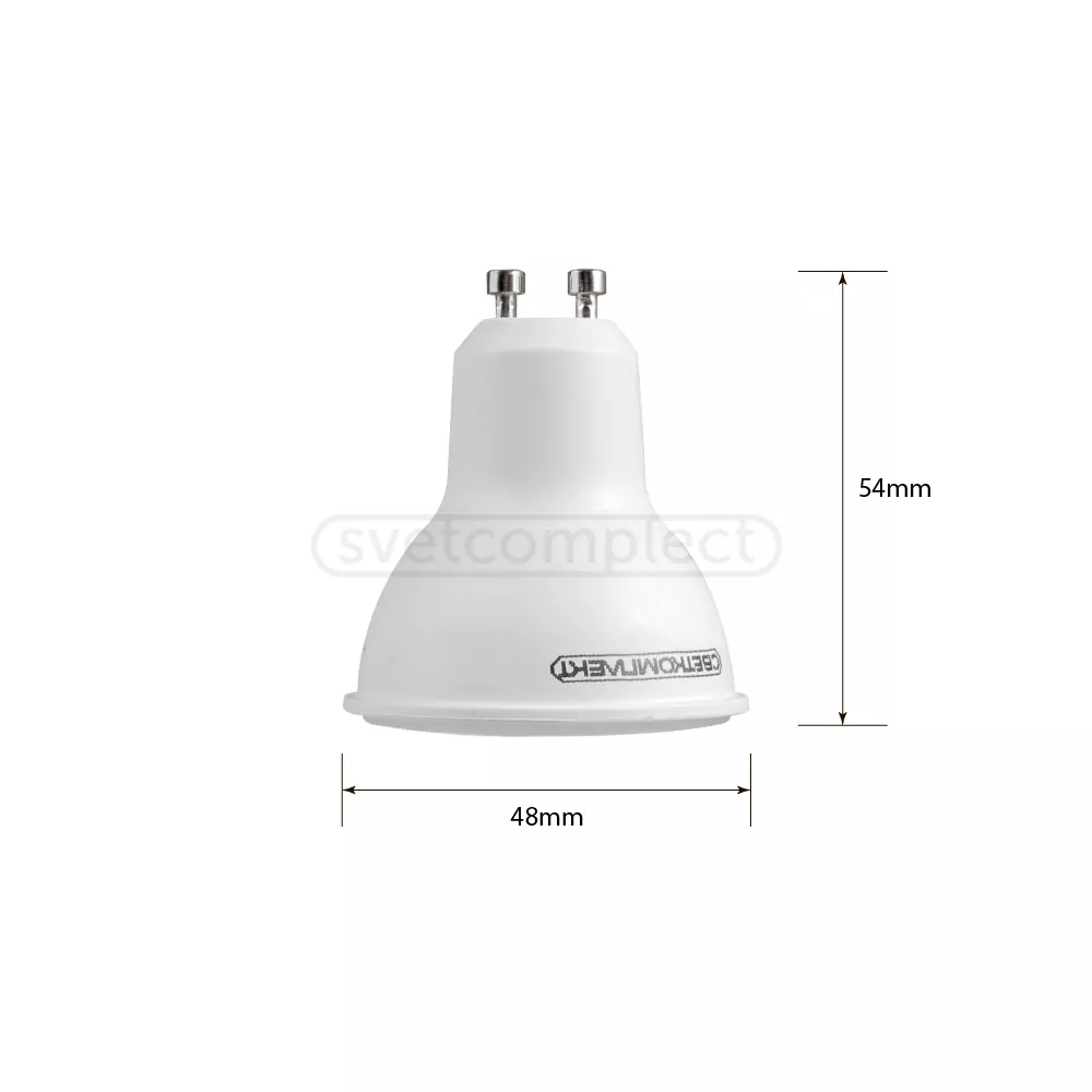 Лампа світлодіодна MR16 A 5W 3000К GU5,3  3 шт/уп