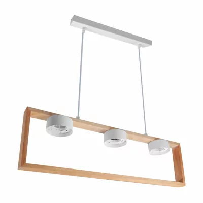 Підвіс СВЕТКОМПЛЕКТ RL Marco 3x12 Вт GX53 білий/дерево