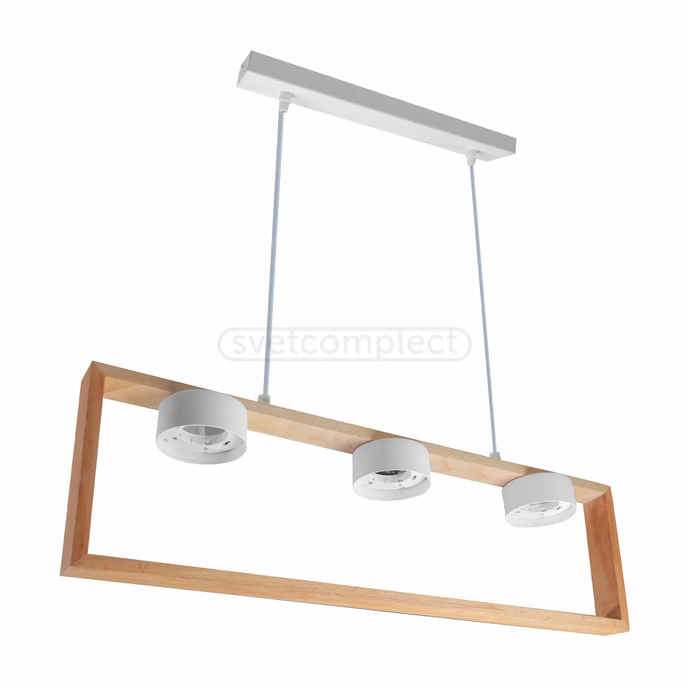 Підвіс СВЕТКОМПЛЕКТ RL Marco 3x12 Вт GX53 білий/дерево