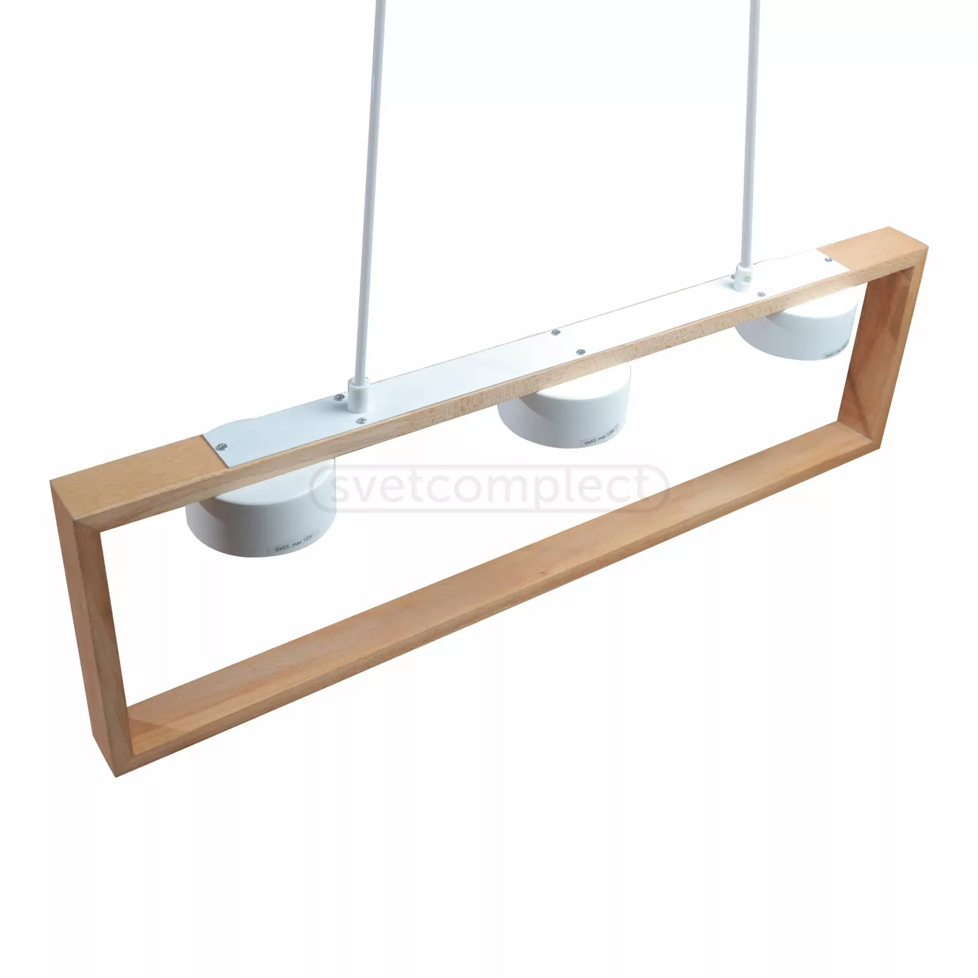 Підвіс СВЕТКОМПЛЕКТ RL Marco 3x12 Вт GX53 білий/дерево