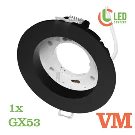 Світильник точковий VM 01 GX53 чорний LED CONCEPT