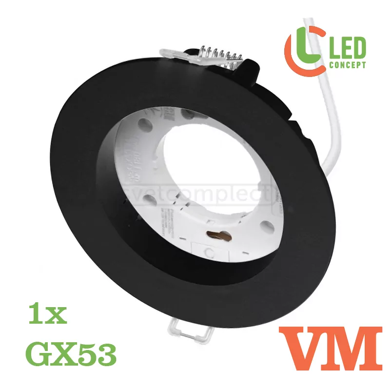 Світильник точковий VM 01 GX53 чорний LED CONCEPT