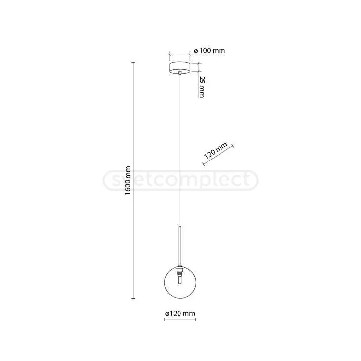 Підвіс NILOS 10289 1xG9 TK - LIGHTING 