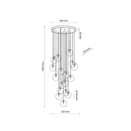 Підвіс NILOS 10294 17xG9 TK - LIGHTING 