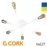 Люстра G CORK  6xE27  Wh білий