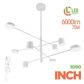 Світильник світлодіодний LED INCH 1090 75W RC білий LED CONCEPT