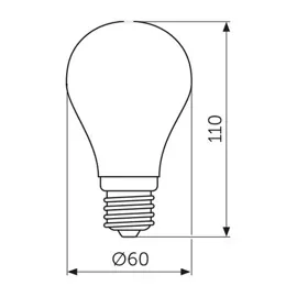 Лампа світлодіодна СВЕТКОМПЛЕКТ (РС) 10 Вт A60 матова E27 220 В 3000 К