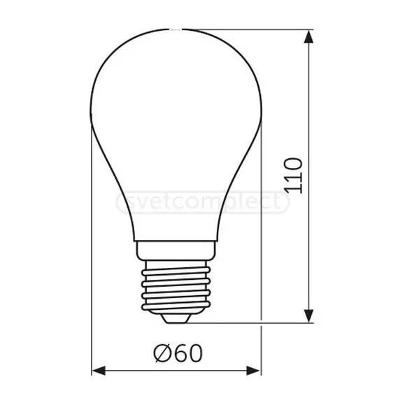 Лампа світлодіодна СВЕТКОМПЛЕКТ (РС) 10 Вт A60 матова E27 220 В 4500 К Лампа світлодіодна СВЕТКОМПЛЕКТ (РС) 10 Вт A60 матова E27 220 В 4500 К