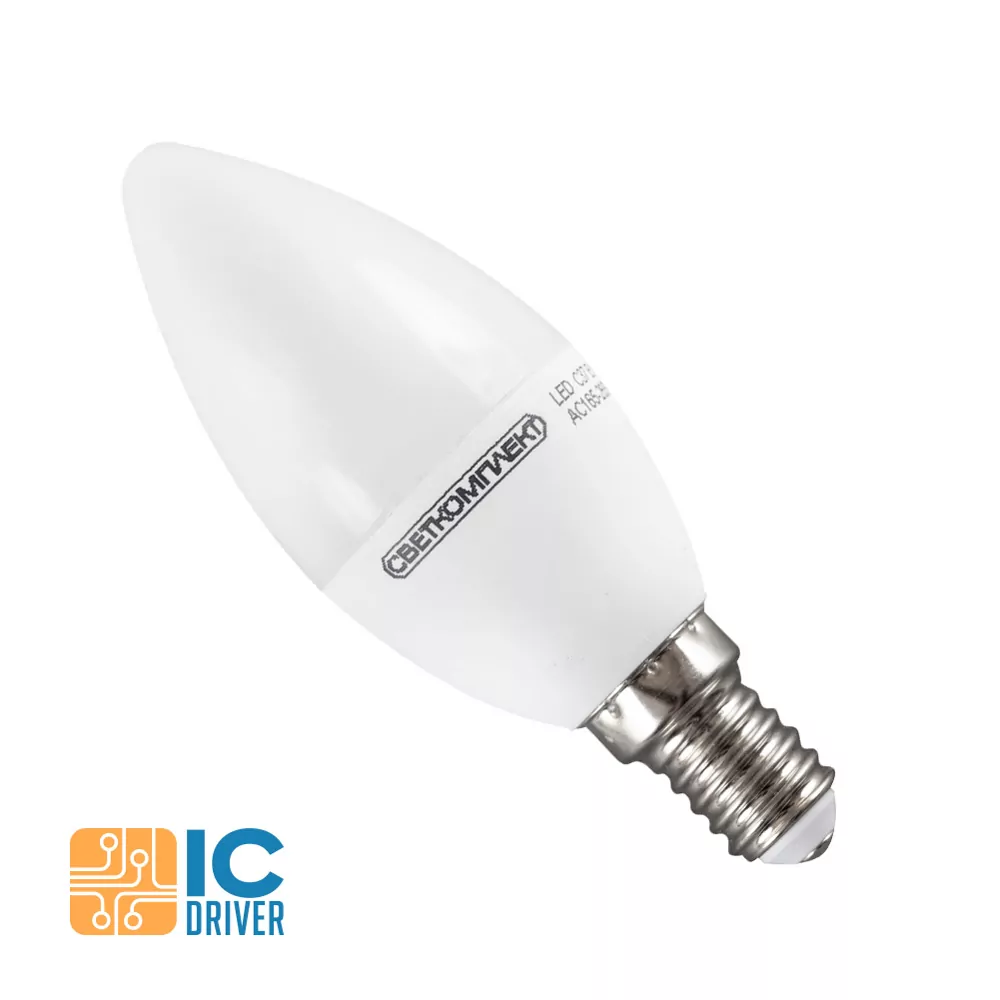 Лампа LED Светкомплект C37 E14 C 9W 3000K 