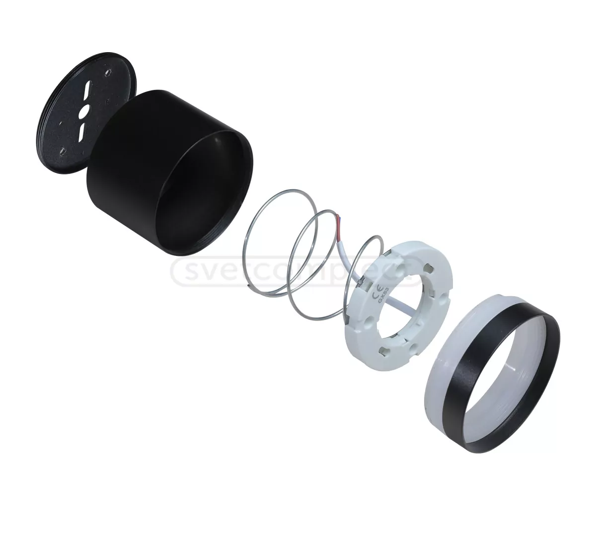 Світильник точковий накладний DOWERY LC-GX 8480 GX53 BK LED CONCEPT