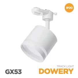 Свiтильник трековий DOWERY LCTR 8480 GX53 WH LED CONCEPT