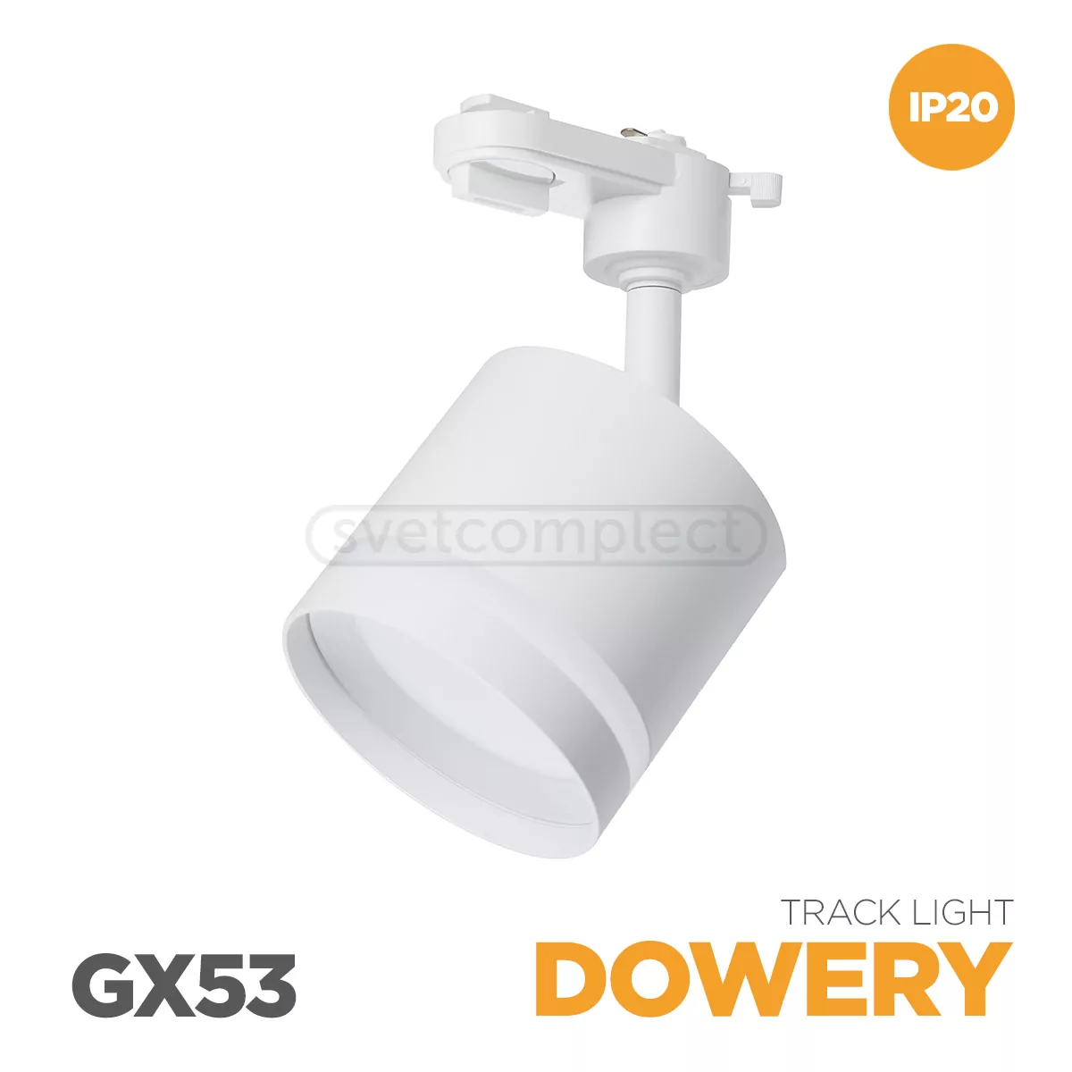 Свiтильник трековий DOWERY LCTR 8480 GX53 WH LED CONCEPT Свiтильник трековий DOWERY LCTR 8480 GX53 WH LED CONCEPT