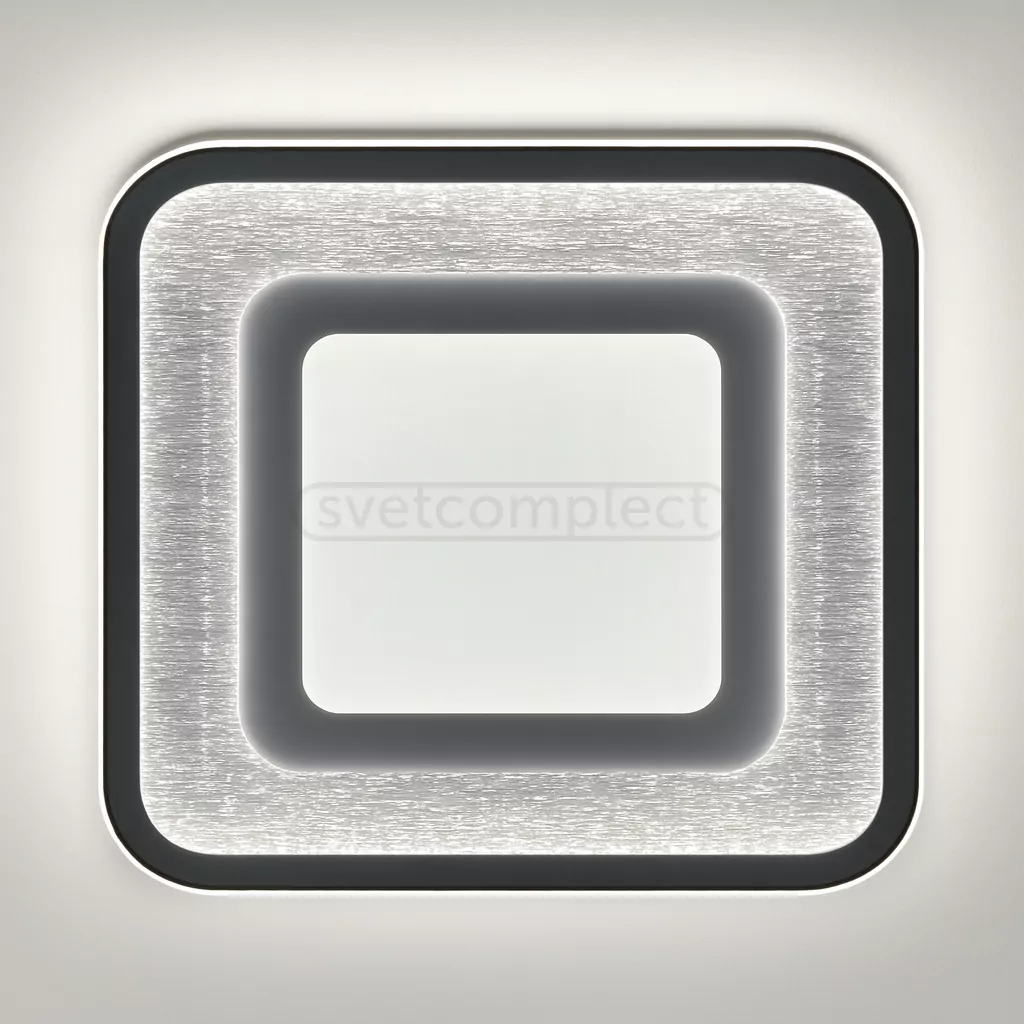 Світильник CHAYKA LED 669010 106W RC,6550Lm,3000-6500К,500x500x60mm,алюм.плас.акр.біл.сір.LIGHT SET