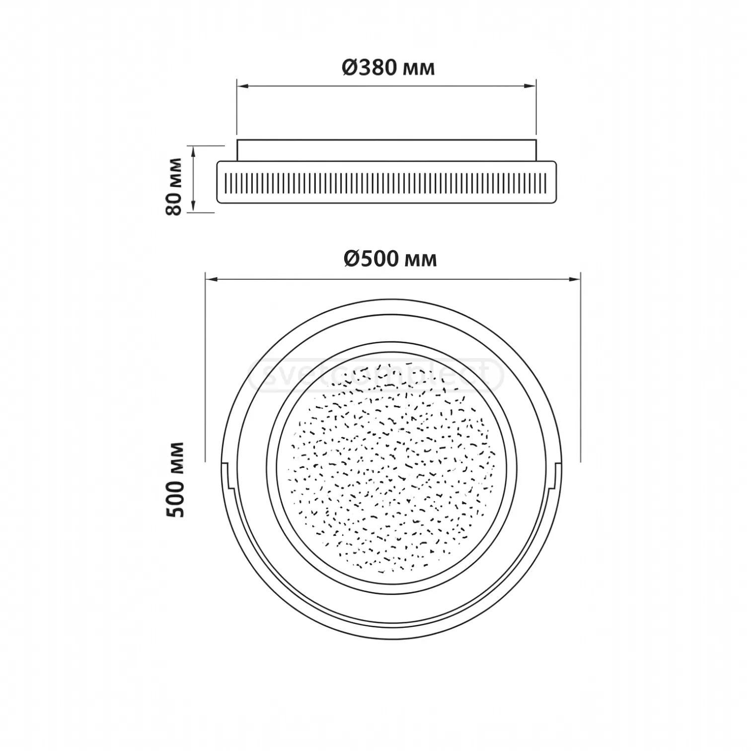 Світильник CHAYKA LED 669034 89W RC,6399Lm,3000-6500К,500x80mm,мет.акр.біл.LIGHT SET