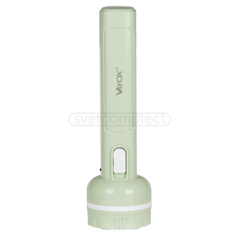Ліхтар LED VA0063  1W, акум.1000mAh, пластик, салатовий, VAYOX