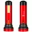 Фонарь LED LB0187  1W, акум.1500mAh, метал, красный, LIBOX
