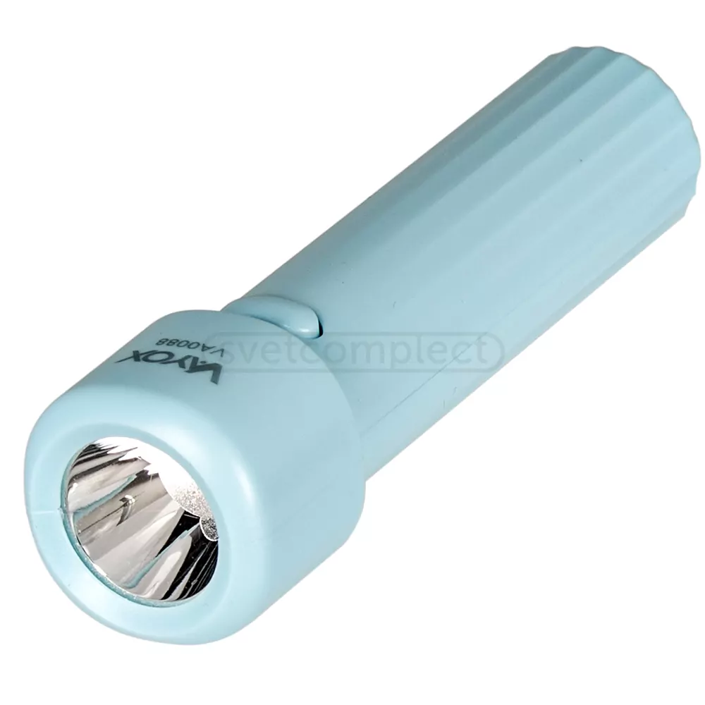 Фонарь LED VA0088  1W 800mAh, пластик, голубой, VAYOX