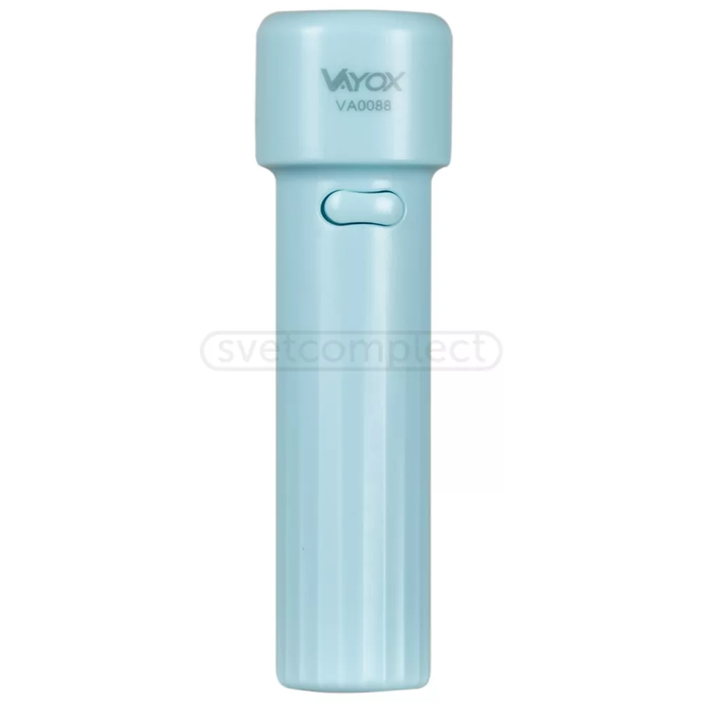 Фонарь LED VA0088  1W 800mAh, пластик, голубой, VAYOX