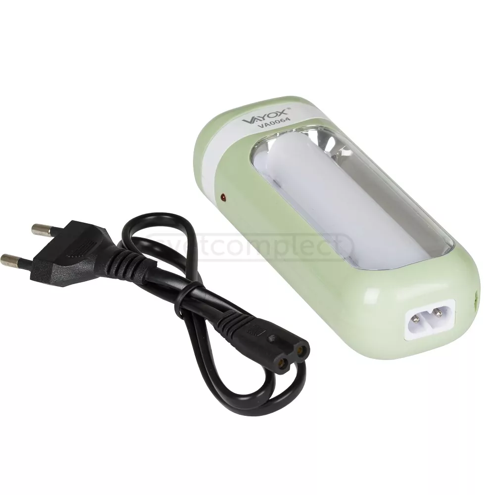 Фонарь LED VA0064  1W, акум.650mAh, пластик, салатовый, VAYOX Фонарь LED VA0064  1W, акум.650mAh, пластик, салатовый, VAYOX