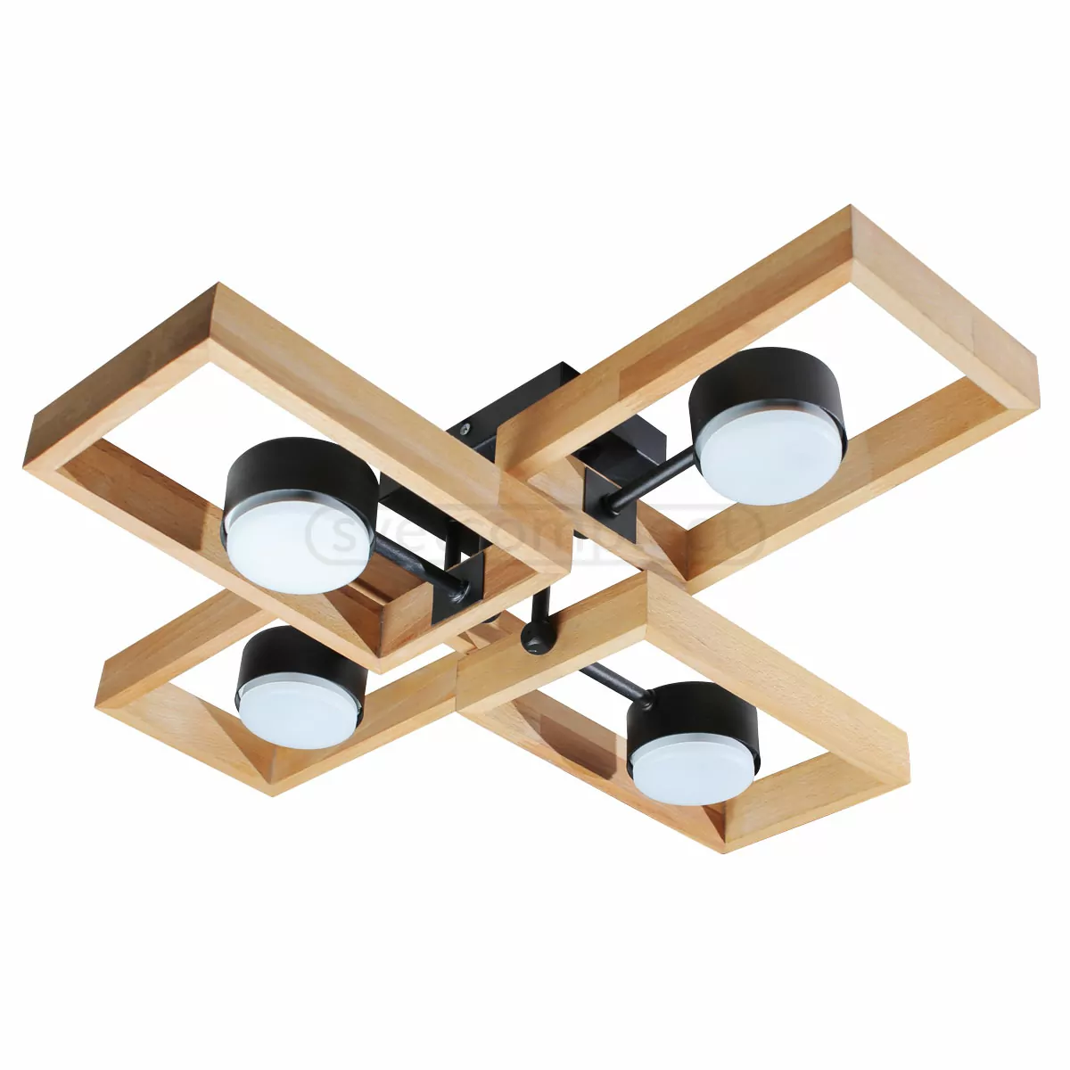 Люстра стельова KARPATY 4xGX53 чорний LIGHT SET 