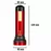 Фонарь LED LB0187  1W, акум.1500mAh, метал, красный, LIBOX