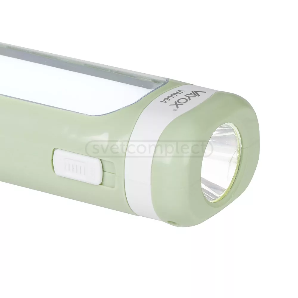 Фонарь LED VA0064  1W, акум.650mAh, пластик, салатовый, VAYOX Фонарь LED VA0064  1W, акум.650mAh, пластик, салатовый, VAYOX