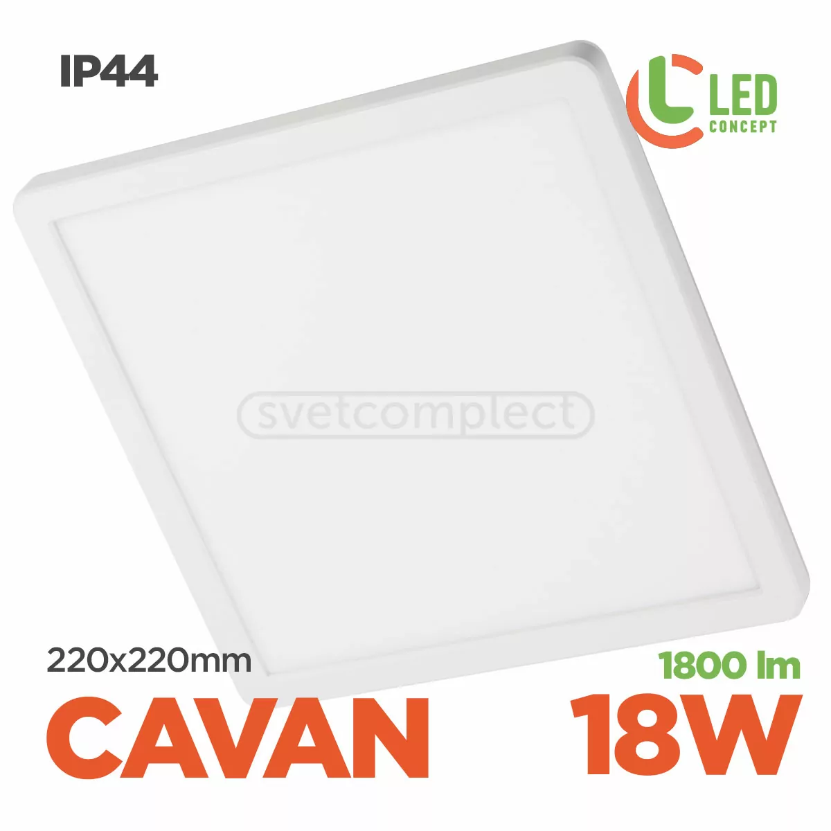 Світильник LED CAVAN S 220 18W WH LED CONCEPT