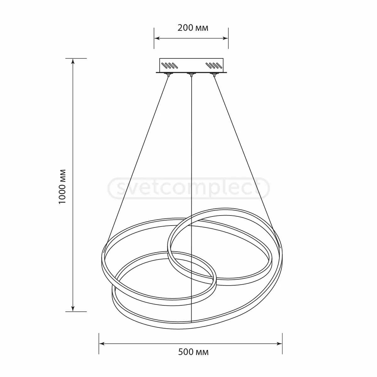 Світильник світлодіодний  LED CLIFFONY PL 88W RC LED CONCEPT Світильник світлодіодний  LED CLIFFONY PL 88W RC LED CONCEPT