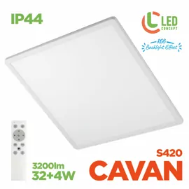 Світильник LED CAVAN S 420 32+4W RGB Backight WH LED CONCEPT